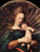 HOLBEIN, Hans the Younger Darmstadt Madonna (detail) sg Sweden oil painting reproduction
